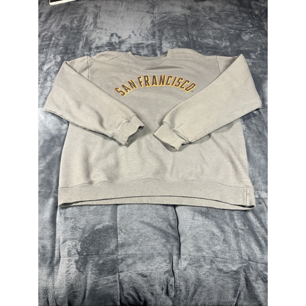 San Francisco Giants Crewneck Sweatshirt Gray  Size M‎